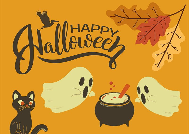 Brown Pelican | Halloween Cards